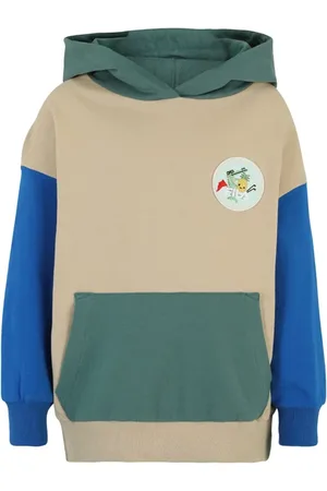 Fila Thackerville Oversized Hoody Fields Of Rye-blue Spruce-lapis