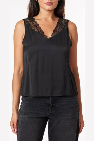 Scotch&Soda Lace Trim Tank Black Night