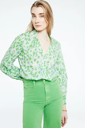 Fabienne Chapot Frida Ruffle Blouse Cream White/acapulco