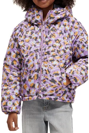 Scotch&Soda All-over Printed Jacket With Repreve® Filling Floral Leopard