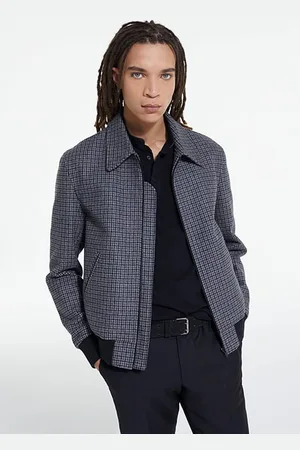 The Kooples Zipe Jacket With Back Pockets Grey Black