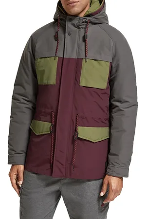 Scotch&Soda 2 In 1 Mid Length Parka Moon Dust