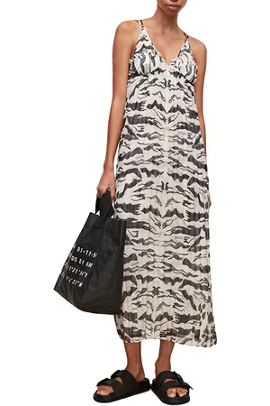 AllSaints Nouval Oniyuri Dress Ecru White
