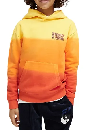Scotch&Soda Cotton In Conversion Relaxed-fit Dip-dyed Hoodie Disco Orang