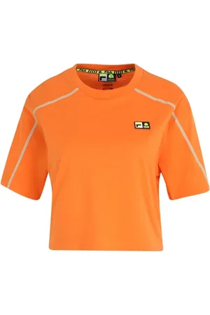 Fila C61 Oversized Cropped Tee Celosia Orange