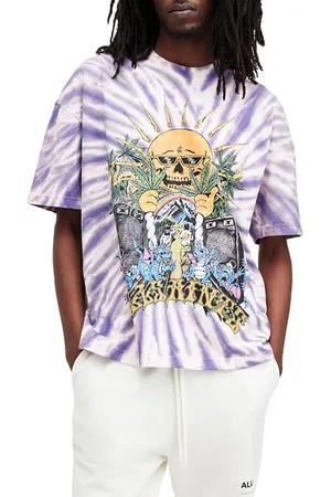 AllSaints Fest Ss Crew Sugared Lilac