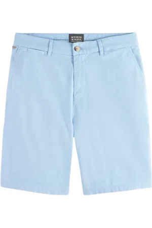 Scotch&Soda Stuart - Garment Dye Pima Cotton Short Sea Blue