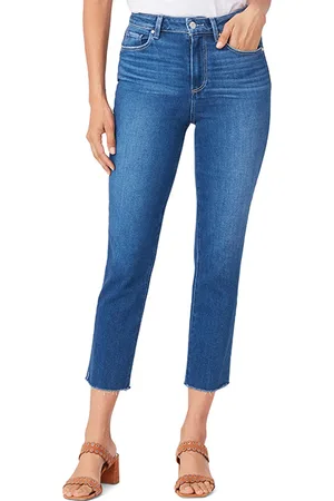 Paige Sarah Slim Crop Raw Hem Starcrossed