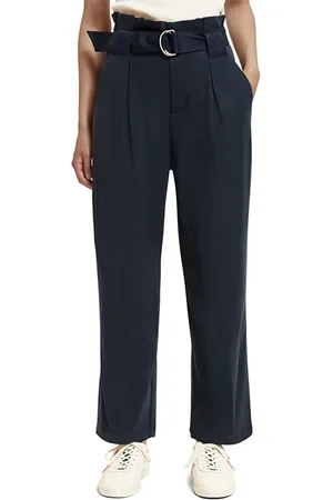 Scotch&Soda Daisy - High Rise Straight Leg Paper Bag Pant Night