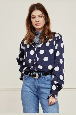 Fabienne Chapot Nina Blouse Vainly Navy/glacier