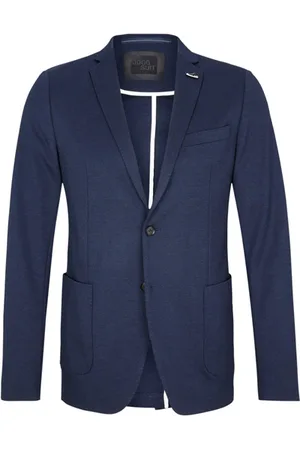 QS by s.Oliver Blazer Long Sleeve Jogg S Black Label Dark Blue Melange