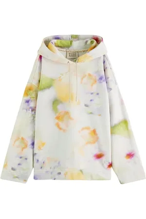 Scotch&Soda All-over-print Oversized-fit Hoodie Motion Print