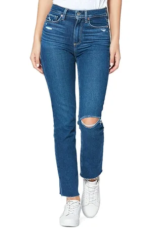 Paige Hoxton Slim Raw Hem Slopes Destructed