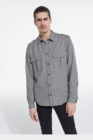 The Kooples Chemise Manches Longues Black White