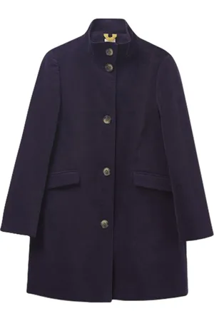 White Stuff Karla Velvet Coat Dk Purple