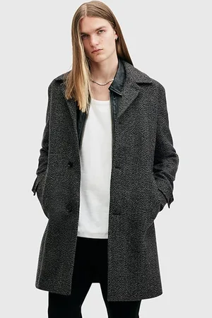 AllSaints Fincher Coat Brown