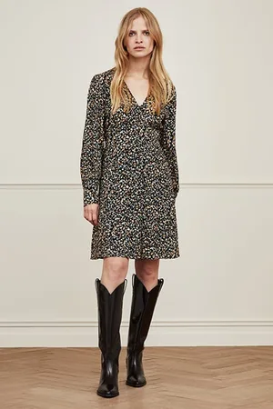 Fabienne Chapot Lynn Short Dress Black/classy Camel