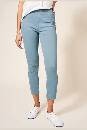 White Stuff Janey Crop Jegging Mid Teal