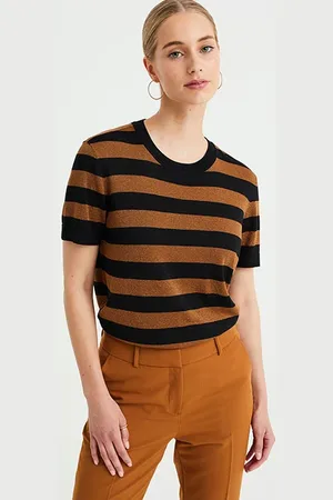 WE Fashion Knitted Pullover Black