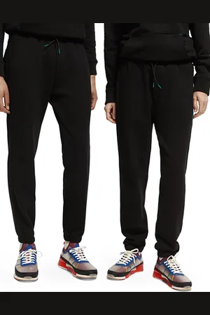 Scotch&Soda Unisex Sweatpants In Organic Cotton Black