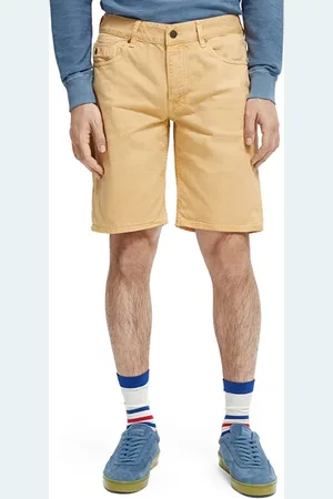 Scotch&Soda Ralston - Garment-dyed Twill 5-pocket Shorts Sand