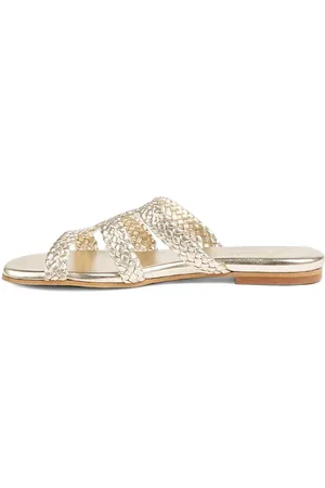 LK Bennett Fls Mule Gold