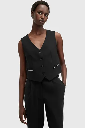 AllSaints Atlas Krys Waistcoat Black