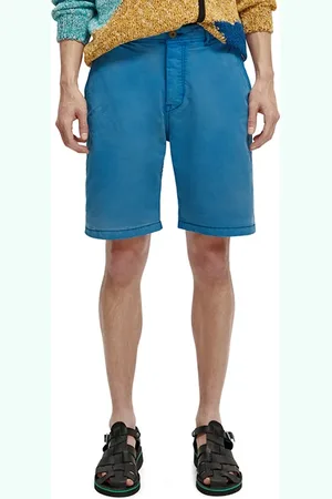 Scotch&Soda Fave- Washed Twill Short Riviera Blue Melange