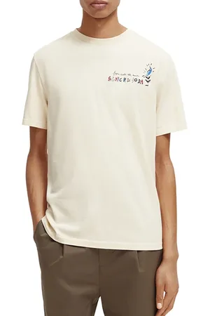 Scotch&Soda Music Artwork T-shirt Stone