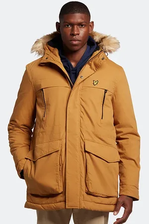 Lyle & Scott Winter Weight Micro Fleece Lined Parka Anniversary Gold