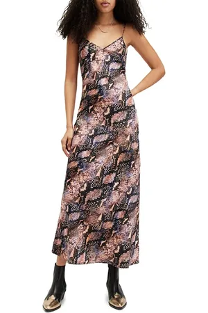 AllSaints Bryony Tahoe Dress Tan Brown