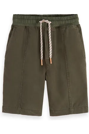 Scotch&Soda Relaxed-slim-fit - Tencel Shorts Military