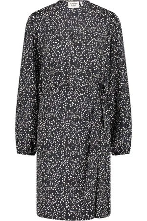 ANOTHER LABEL Mia Dot Dress L/s Night Sky Dot