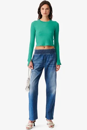 IRO Demete Straight In Blue Denim