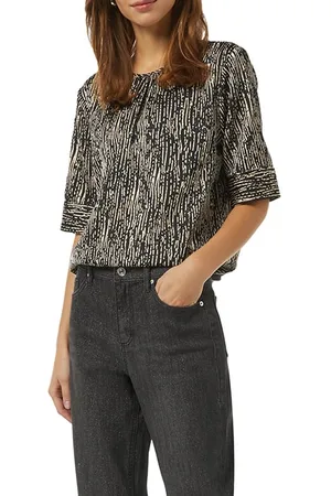 Comma, Blouses Grey/black