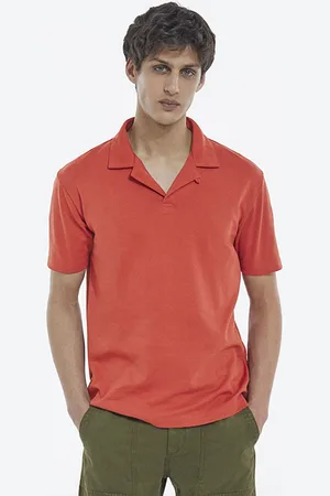 The Kooples Polo Rouge FoncÉ Coton Col Cubain Red