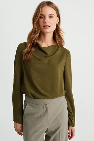 WE Fashion Blouse Dark Green