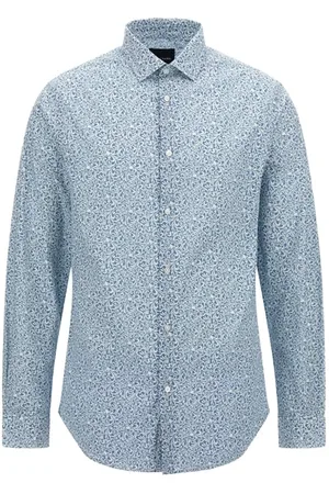 Guess GUESS Benny New Collar Paul Shirt Light Blue/white Aca