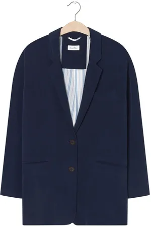 American Vintage Straight Mid-length Blazer Navy