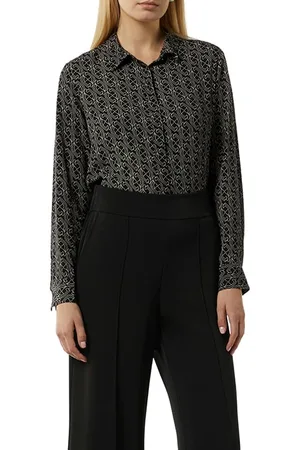 Comma, Blouses Grey/black