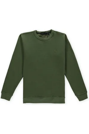 Aspact Ton Sur Ton Logo Crewneck Green