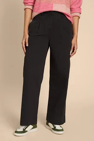 White Stuff Carlie Wide Leg Cargo Trouser Pure Black