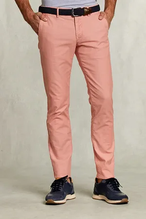 River Woods Slim Fit Cotton Chino Soil Pink