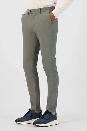 Dstrezzed Fonda Slimfit Chino Mini Check Botanical Green