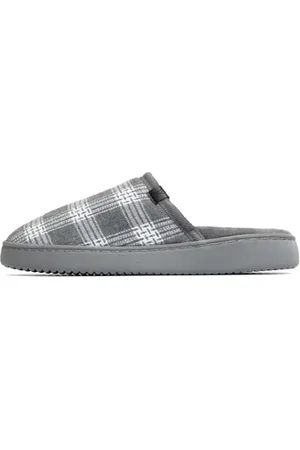 Aspact Home Slippers Check Grey