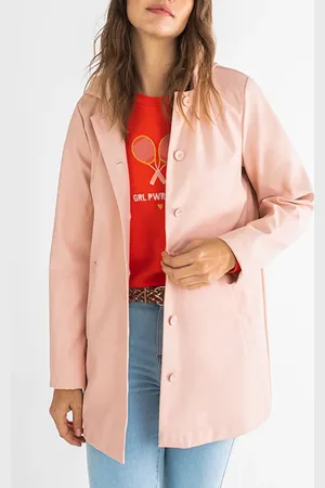 ICODE Water Pink Hooded Rubber Windcheater Water Pink