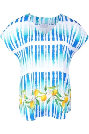 MUCHO GUSTO Top Carlo Forte Blue, Turqoise