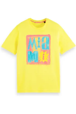 Scotch&Soda City Artwork Jersey T-shirt Golden Yellow