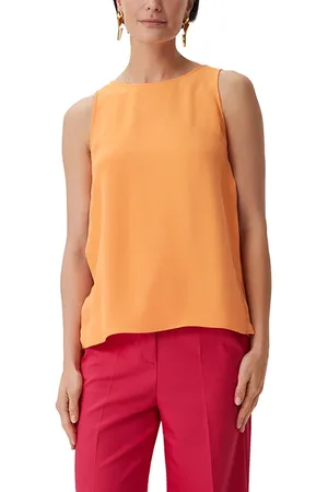 Comma, Blouses Sleeveless Orange