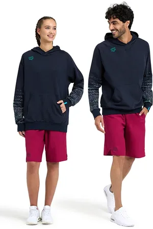 Arena Hooded Sweat Logo Navy-kikko Pro Navy
